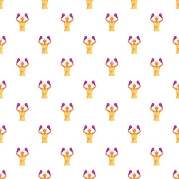 Senior woman boxing pattern for active lifestyle Stock Illustration