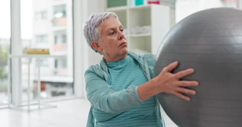 Seniors Exercise Ball Stock Video Footage, Royalty Free Seniors Exercise  Ball Videos