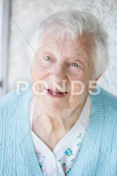 Senior woman portrait Stock Photos