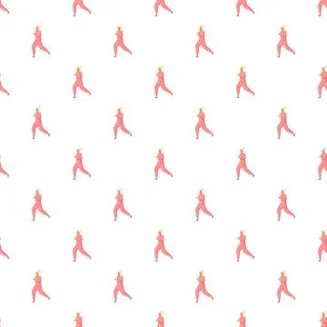 Senior woman running pattern for active lifestyle background Stock Illustration