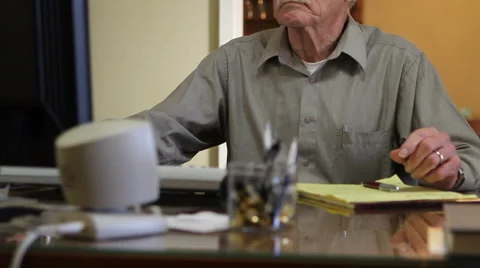 Senior Work Retirement Stock Footage 1089388