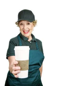 Senior Worker - Enthusiasm Stock Photos