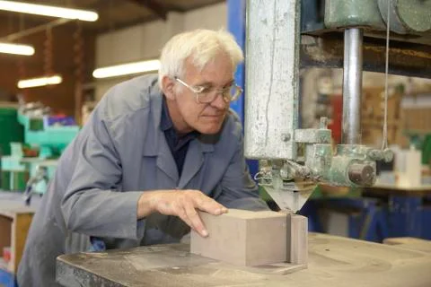 Senior worker Stock Photos