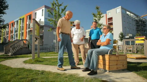 Seniors training together Stock Footage 632929