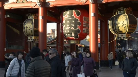 Sensō-ji tokyo temple Video stock 83920187