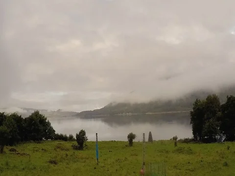 Sensational Mists and Clouds rise and fall in 4K Time lapse across the rollings Stock-Footage 80100273