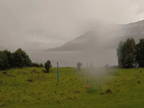 Sensational Mists and Clouds rise and fall in 4K Time lapse across the rollings Stock-Footage 80100274