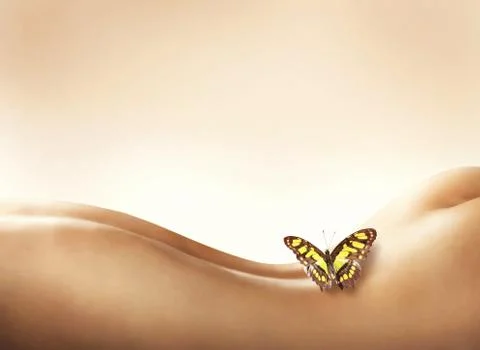Sensitive and delicate body Stock Illustration