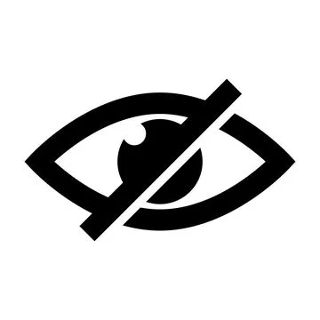 Sensitive Content, Censor Eye Icon Stock Illustration