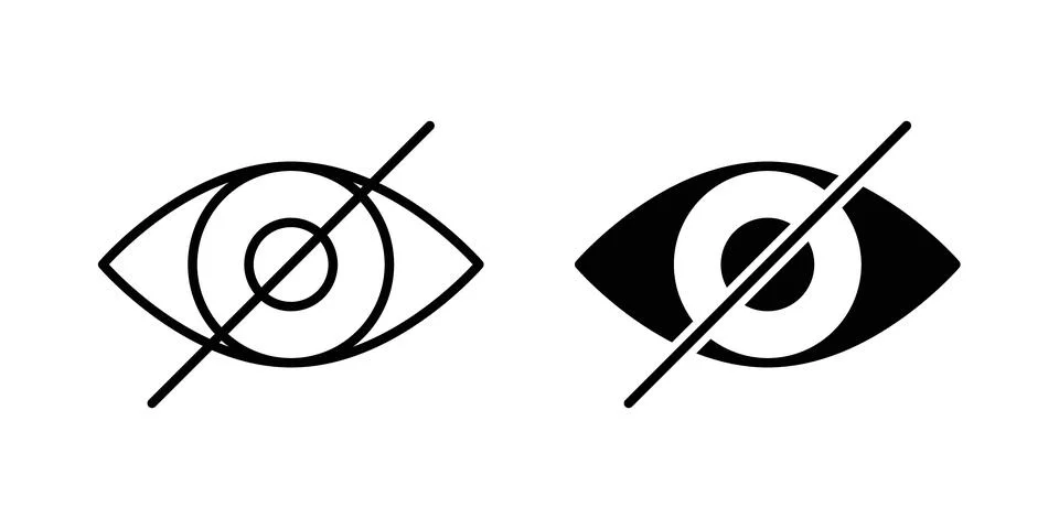 Sensitive content icon design. Illustration icons in linear and clipart pack Stock Illustration