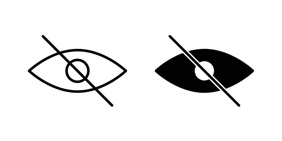 Sensitive content icon modern style vectors set Stock Illustration