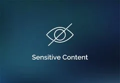 Sensitive content warning icon. Eye vector sensitive content ...