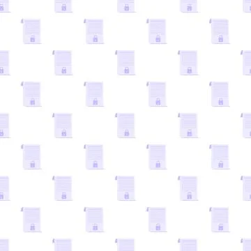 Sensitive digital document encryption and privacy pattern Stockillustratie