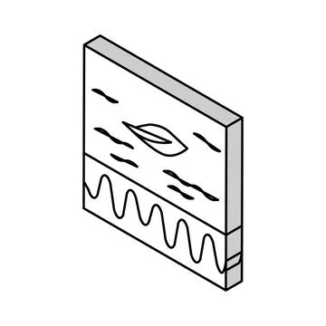 Sensitive skin isometric icon vector illustration Stock Illustration