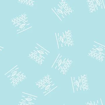 Sensitive skin line seamless pattern イラスト素材