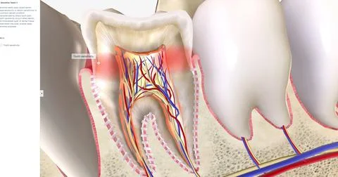 Sensitive teeth is a common dental condition characterized by sharp tooth pai Stock Illustration
