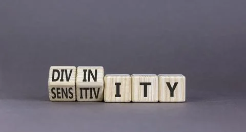 Sensitivity or divinity symbol. Concept words Sensitivity or Divinity on wo.. Fotos de archivo