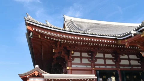The Senso-ji Temple found in the city of Tokyo in Japan Stock Footage 121381885