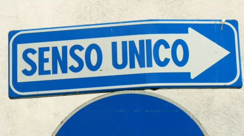 Senso unico Stock Footage 346994