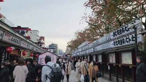 Sensoji Temple 2 Video stock 249334572
