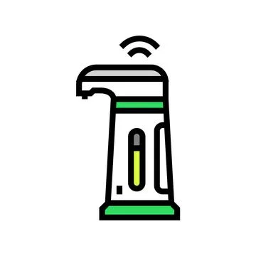 Sensor activated soap dispenser color icon vector illustration Stock Illustration