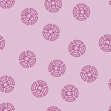 Sensor array autonomous vehicle line seamless pattern Illustrazione stock