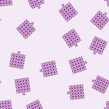 Sensor array social robotics glyph seamless pattern Stock Illustration