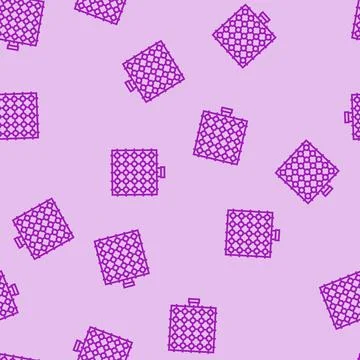 Sensor array social robotics line seamless pattern Stock Illustration