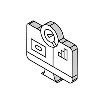 Sensor calibration electronics isometric icon vector illustration Stock-Illustration