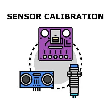 Sensor calibration process for electronic devices development イラスト素材
