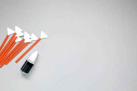 Sensor cleaning kit, Layout of cleaning kit for digital cameras, cleaning sensor Stock Photos