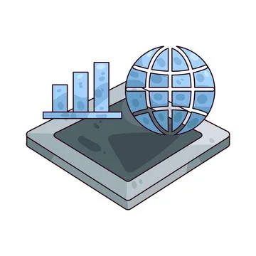 Sensor Data illustration Stock Illustration