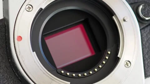 Sensor of a digital camera 1 Stock Footage 228656821