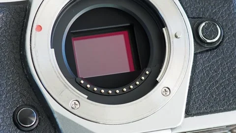 Sensor of a digital camera 2 Stock Footage 228656822