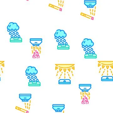 Sensor Electronic Tool Vector Seamless Pattern イラスト素材