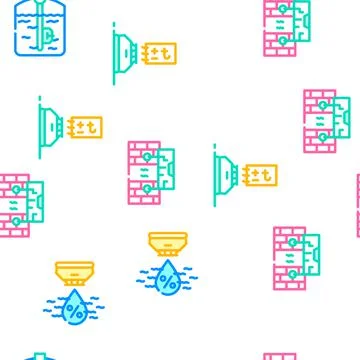 Sensor Electronic Tool Vector Seamless Pattern Stock-Illustration