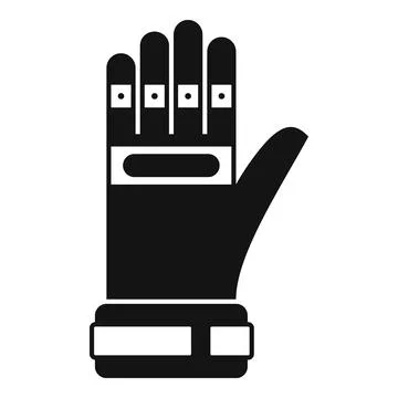 Sensor glove showing technological advancement in wearable tech Illustrazione stock