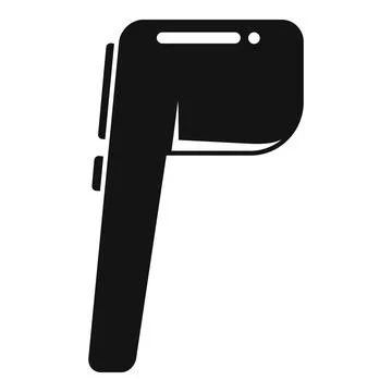 Sensor gun icon simple vector. Digital temperature Stock Illustration