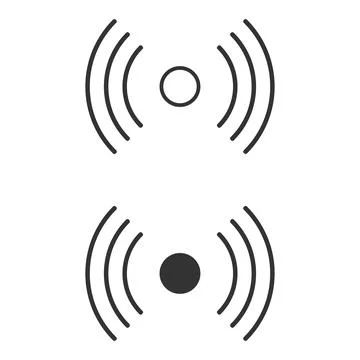 Sensor icon. Range motion illustration symbol. Sign technology vector. Stock Illustration