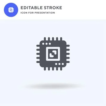 Sensor icon vector, filled flat sign, solid pictogram isolated on white, logo 스톡 일러스트