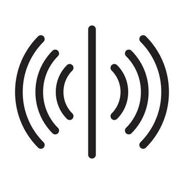 Sensor icon vector signal symbol for graphic design, logo, website, social me Stock Illustration