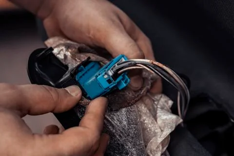 The sensor for opening the car door. Stock Photos