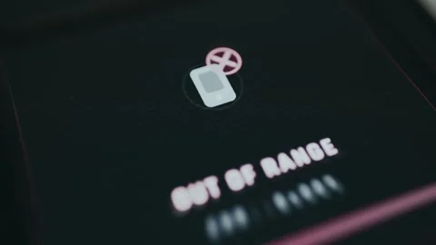 Sensor Out Of Range Interactive Digital Display 스톡 동영상 336382505