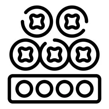 Sensor plant icon outline vector. Data app Stock Illustration