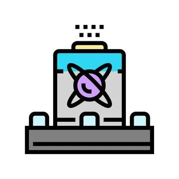 Sensor quantum technology color icon vector illustration Stock Illustration