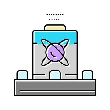 Sensor quantum technology color icon vector illustration Stock Illustration