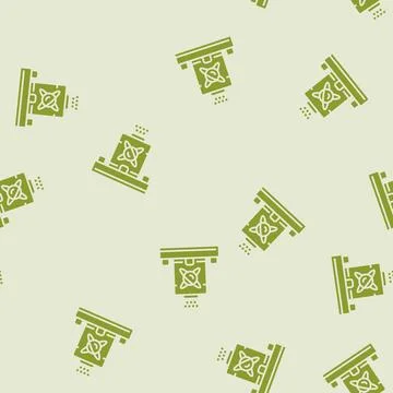 Sensor quantum technology glyph seamless pattern Stockillustratie