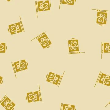 Sensor quantum technology glyph vector seamless pattern 스톡 일러스트