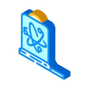 Sensor quantum technology isometric icon vector illustration Stock Illustration