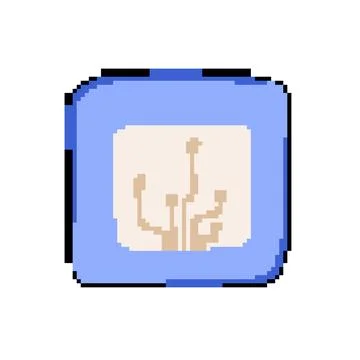 Sensor smart patch pixel art vector illustration 스톡 일러스트